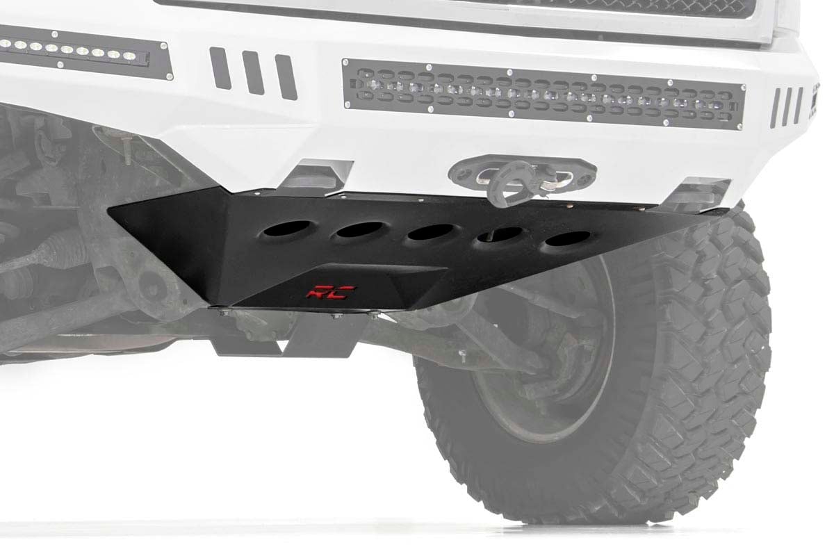 GMC Sierra 1500 Prerunner Bumper with Skid Plate - Front - Rough Country - Pre-Runner Style - Black - '07-'13